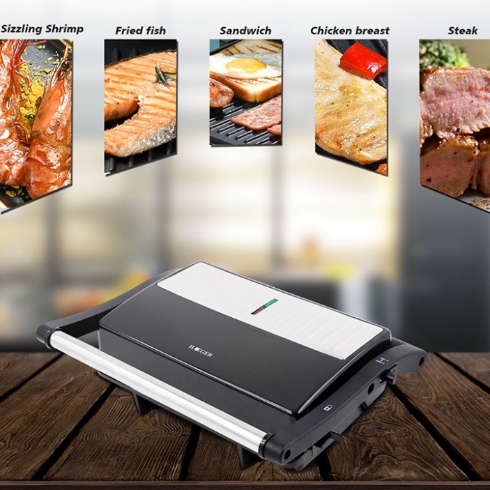 Máy kẹp sandwich, nướng bánh mỳ, nướng thịt HAEGER Chính hãng