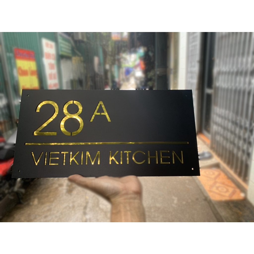 Biển số nhà. Bảng số nhà. Đặt hàng theo yêu cầu. BSN-27