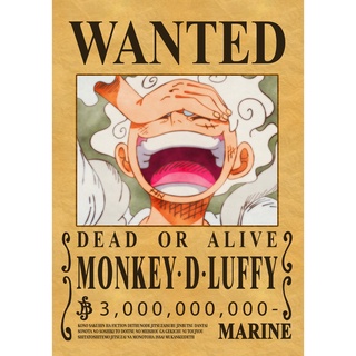 Poster Truy Nã KhổA3 Bộ 3 Liên Minh Luffy Kid Law One Piece Mới ...