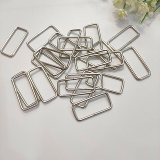Khoen chữ nhật 5 cm [Rẻ vô địch] 4 cái màu bạc phụ kiện túi xách balo Pinky Shop