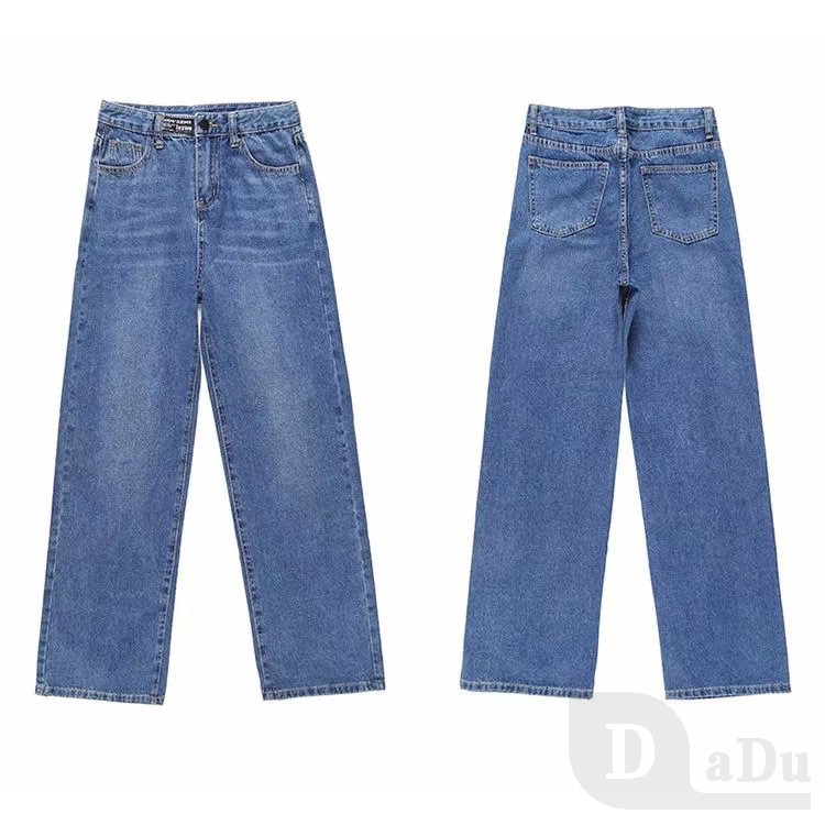 Ảnh Quần Jean Dài Palazzo Ống Rộng Thời Trang Cho Phụ Nữ 4