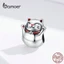 Hạt charm Bamoer bằng bạc 925 hình mèo may mắn trang trí vòng tay