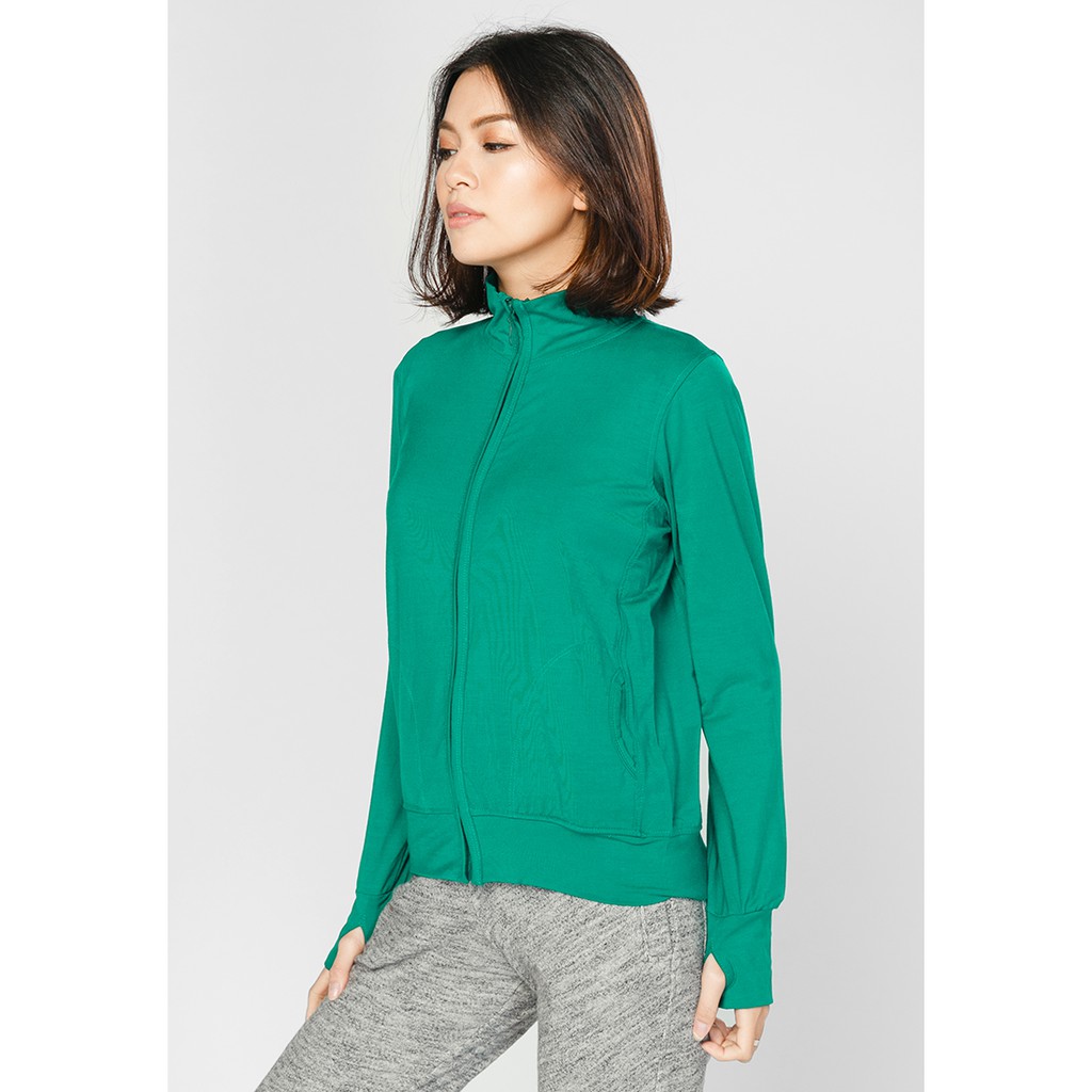 Áo khoác nữ xỏ ngón không nón màu sáng cực mát. 4041 có size lớn big size