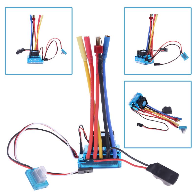 Fol Bộ điều khiển tốc độ điện tử không chổi than RC Chống bụi ESC 45A 60A 80A 120A cho 1 8 1 10 1 12 RC Xe bánh xích hoàn toàn mới Acces