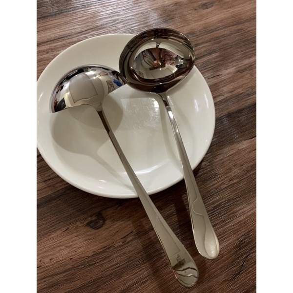 Muôi múc canh inox cao cấp hàng xuất Mỹ 24cm inox 18/10 304 sáng bóng ơi