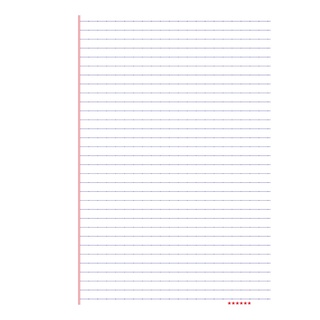TUANVIET BOOKS Giấy kiểm tra kẻ ngang không chấm (1 túi - 30 tờ đôi + đơn)