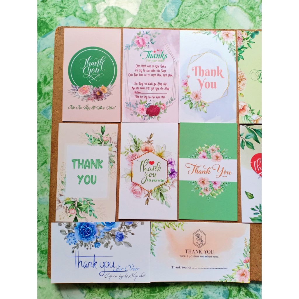 <SALE 30 CÁI> THIỆP CÁM ƠN -Thank You Card- THẺ CẢM ƠN- TAG CÁM ƠN