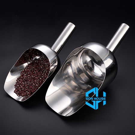 Xúc đá inox 304 size lớn, xúc bột bằng inox 304 - 1kg, 2kg | Shopee ...