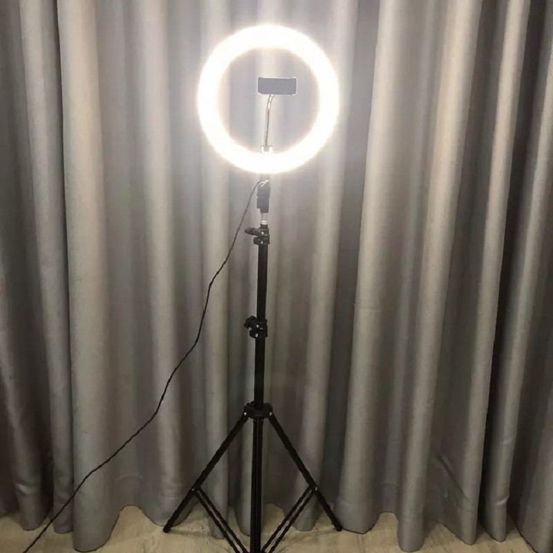 Đèn Livestream size 26 30 36 45 cm và chân 2m1 Hỗ Trợ Chụp Ảnh Make up Trang Điểm nhiều Chế Độ Sáng