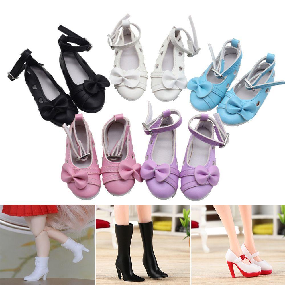 YOLOGO 1 / 3 1 / 6Doll Giày Nhựa Nữ Chân Dài 2cm Giày Bốt Đầu Gối Dài