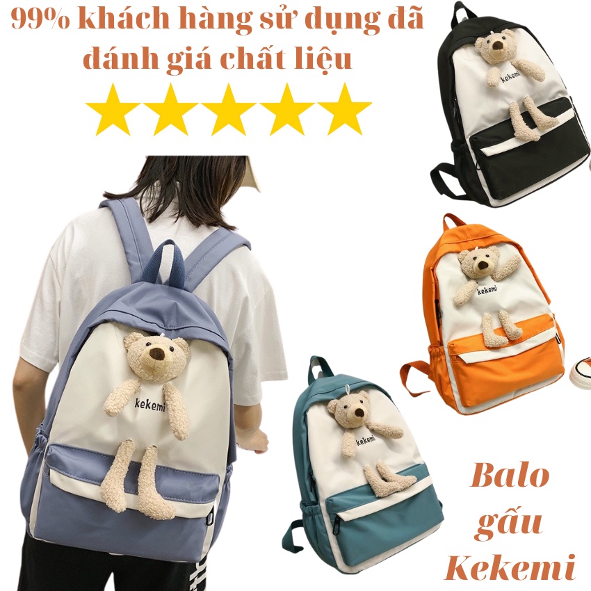 (XẢ KHO) Balo thời trang chất đẹp tặng kèm gấu bông
