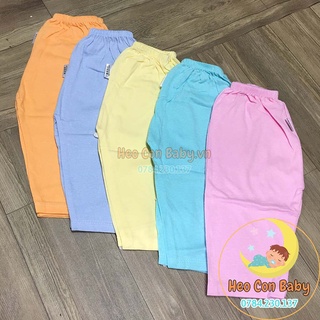 [Mỏng mát] Quần dài màu cho bé sơ sinh | Quần thun màu chất cotton thoải mái cho bé