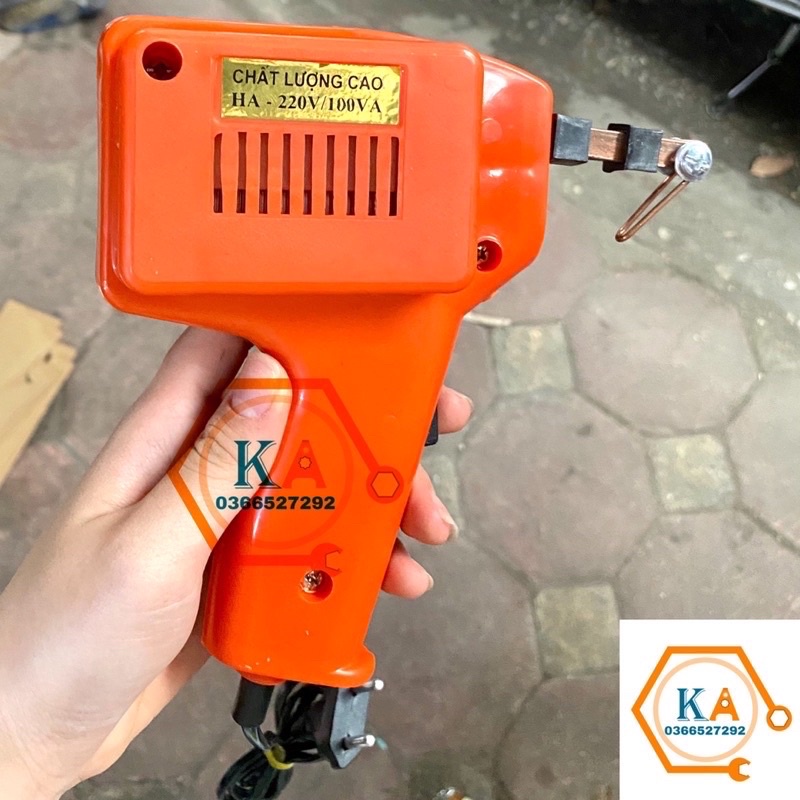 Mỏ Hàn Xung 220V-100W Bách Khoa Chuẩn ( Tặng 01 thiếc OK 100g, 01 hộp nhựa thông, 03 mũi hàn xung )