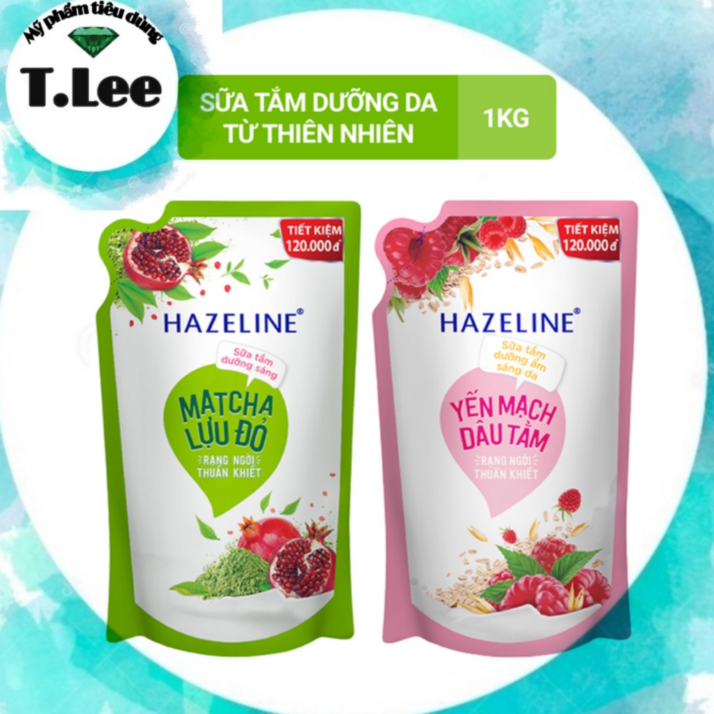 SỮA TẮM DƯỠNG THỂ THIÊN NHIÊN TRẮNG SÁNG DA HAZELINE 1KG | Shopee Việt Nam