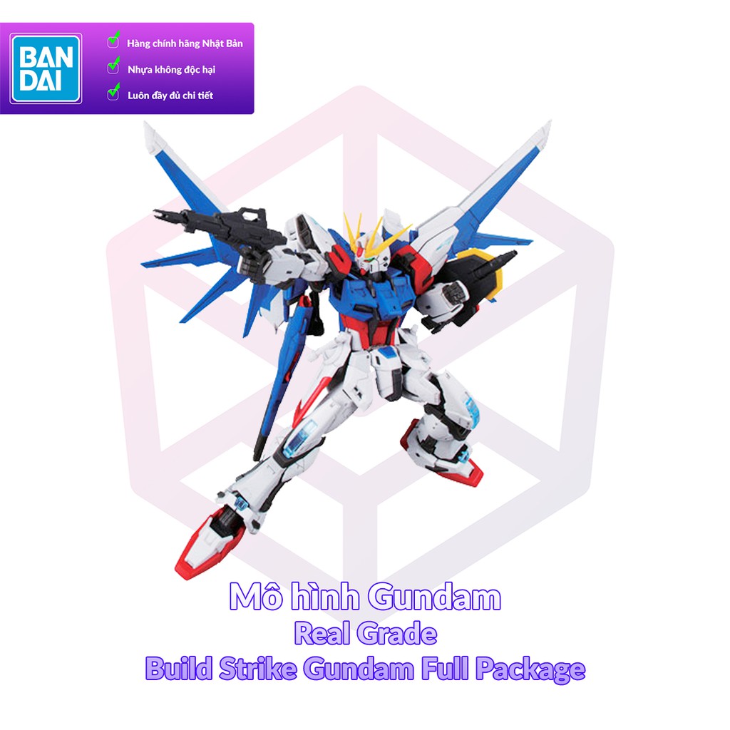 Mô Hình Gundam Bandai RG 23 Build Strike Gundam Full Package 1/144