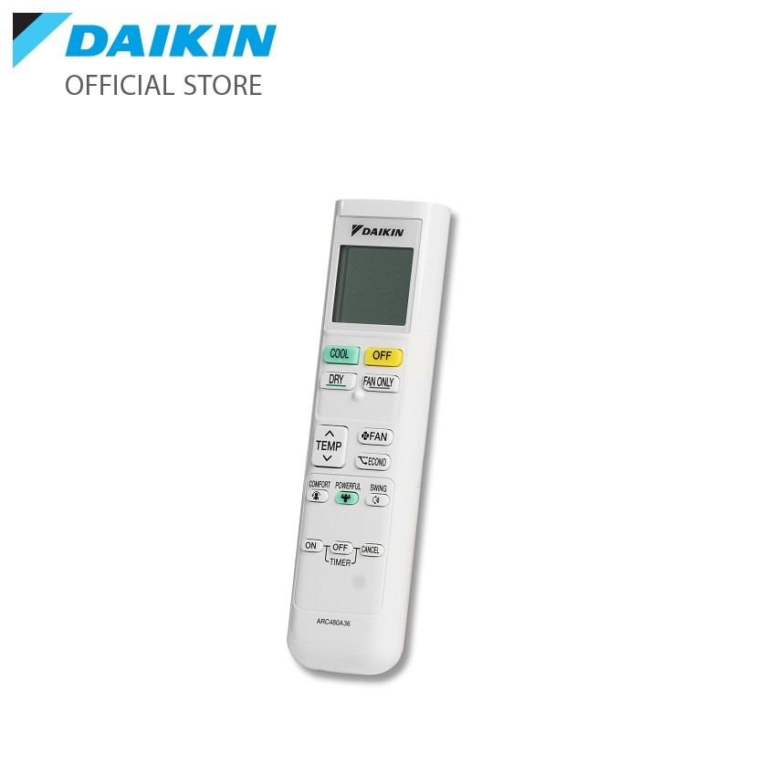 Ảnh Remote ARC480A36 cho máy điều hòa Daikin ATKQ25/35TAVMV, CTKC25/35RVM, CTKC25/35RVMV, FTKQ25/35/50/60SAVMV, FTKQ25/35SVM 2