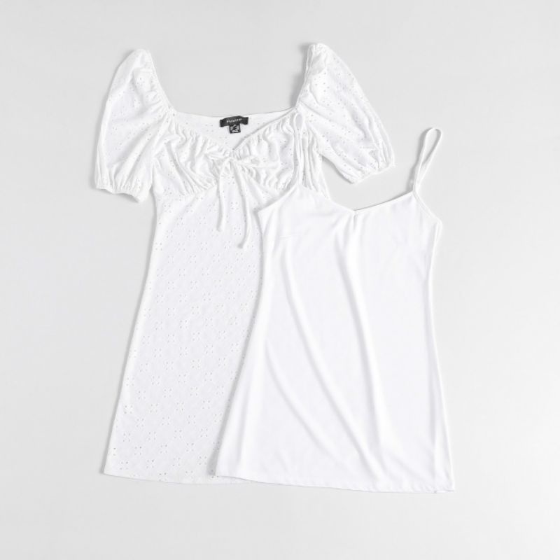 (Sale) Đầm thun đục lỗ Primark* dư xịn bigsize - form to (50-80 kg)