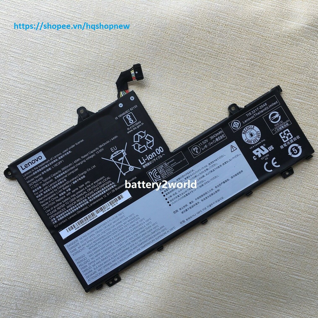 Batterie Pour Lenovo ThinkBook 14/15 2020 G1 - Référence L19M3PF1 Etc. - 11,4V 45Wh - Compatible Avec Plusieurs Modèles - 5