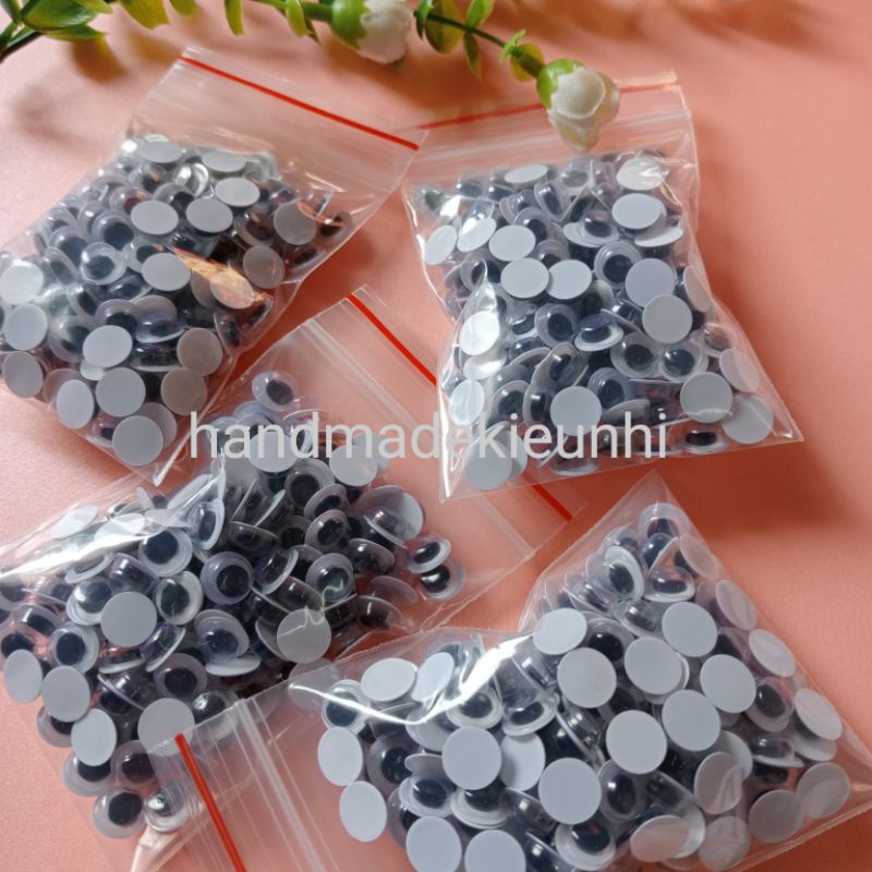 100 CHIẾC ( 50 ĐÔI ) MẮT THÚ - SIZE 8mm - 10mm gắn thú nhồi bông, hình ...