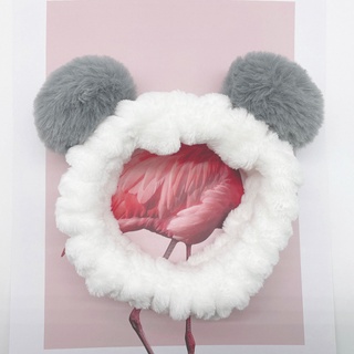 Băng đô rửa mặt bờm cài tóc turban dễ thương cute tai thỏ mèo tuần lộc gấu vải nhung nơ cho bé gái nam nữ #bangdocaitoc