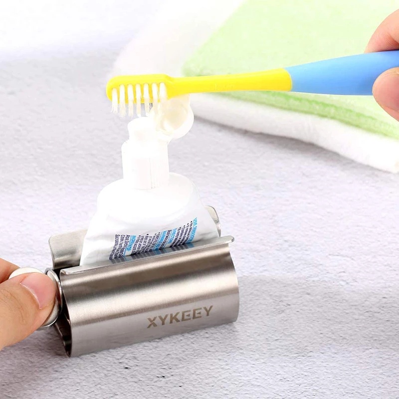 Dụng Cụ Nặn Tuýp Kem Đánh Răng Bằng Thép Không Gỉ Đa Chức Năng