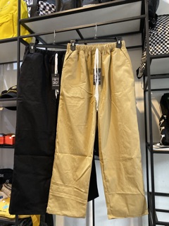 Quần Baggy Kaki ống xuông trơn Unisex