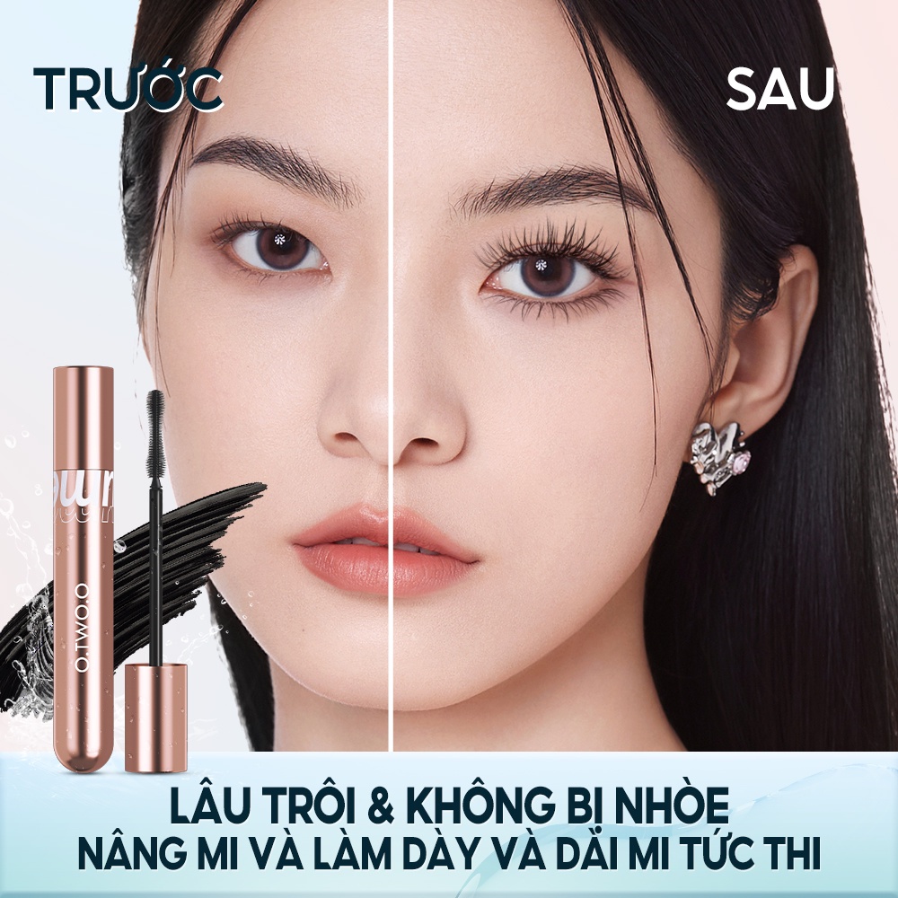 Ảnh Mascara O.TWO.O chống nước chống nhòe lâu phai 36h cho hàng mi dày dài và cong vút 2