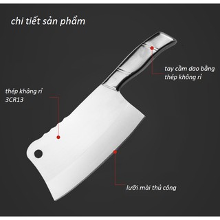 DAO LỚN CHẶT XƯƠNG THÁI THỊT INOX HÀNG NHẬP SIÊU BÉN