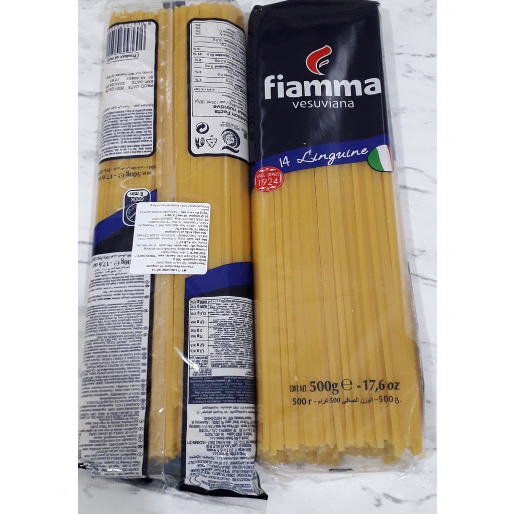 Mỳ Linguine Fiamma 500gr. Best before: 2028 | Shopee Việt Nam