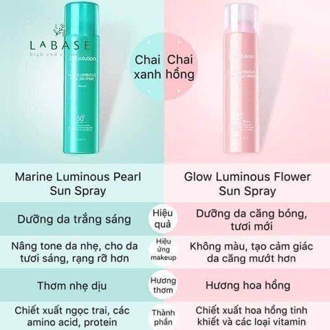 xit chong nang toan than jm solution marine luminous pearl sun spray spf50 pa 180ml