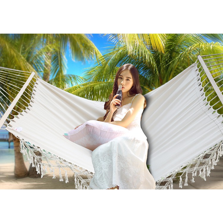 Võng Ngoài Trời, Võng Macrame, Võng Treo Ngoài Biển Đan Thủ Công Siêu To 140x200cm