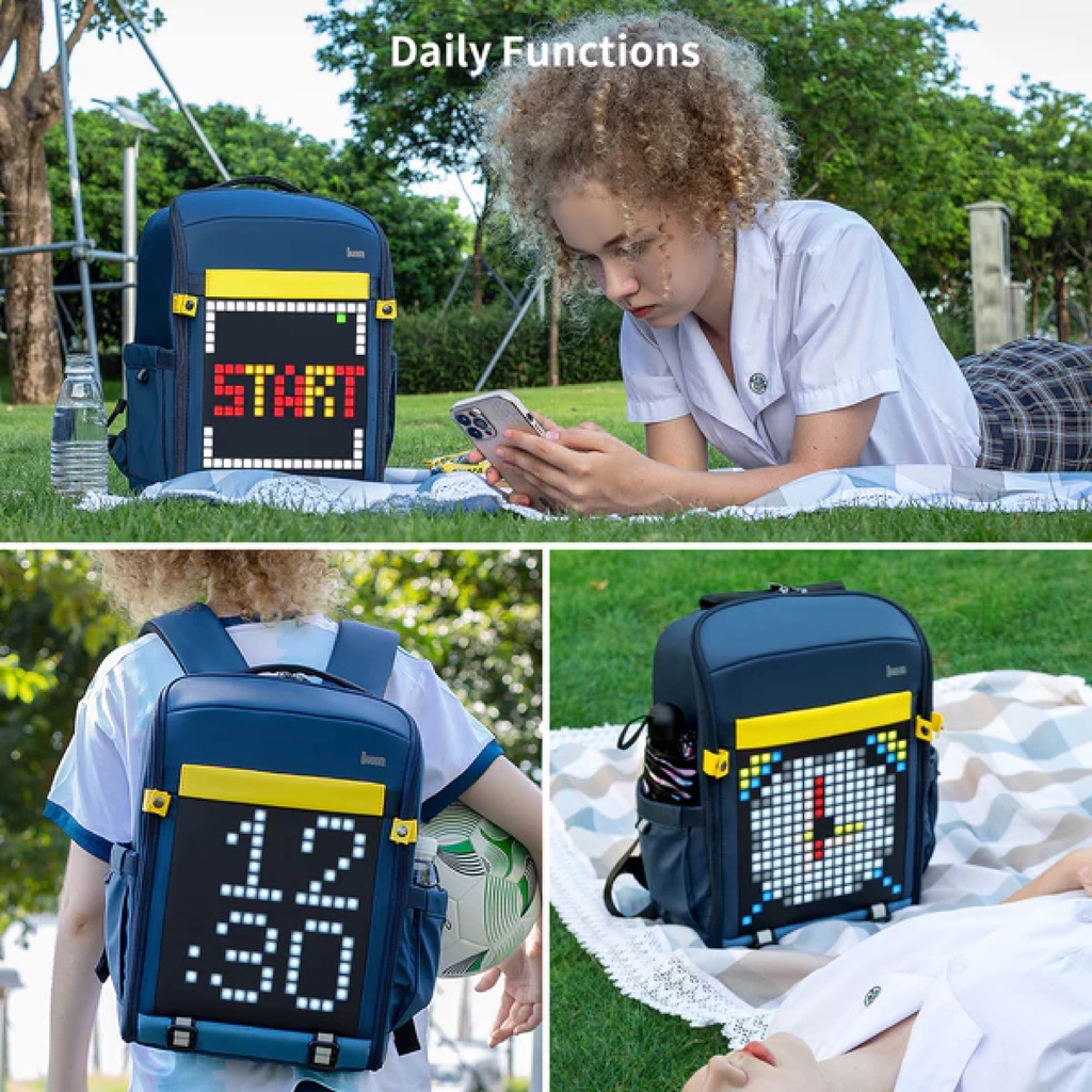 Mô tả Balo DIVOOM Backpack-M/S, túi đeo chéo Slingbag-V màn hình LED - BH 12 tháng - 2