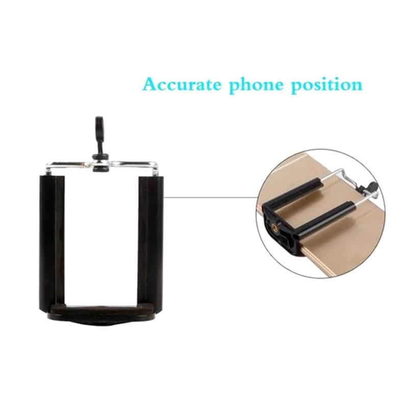 Redbaiaa1 Giá đỡ chân máy điện thoại Giá đỡ đầu 1 4 Vít Adapter Ống kính Selfie Monopod