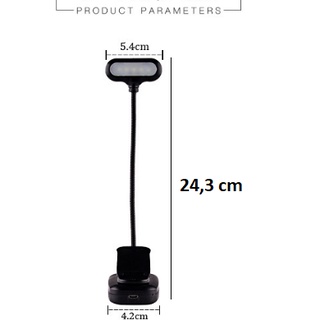 Đèn kẹp bàn, đèn đọc sách để bàn chống cận 5 led LY – 13, đèn học bảo vệ mắt kẹp bàn chắc chắn