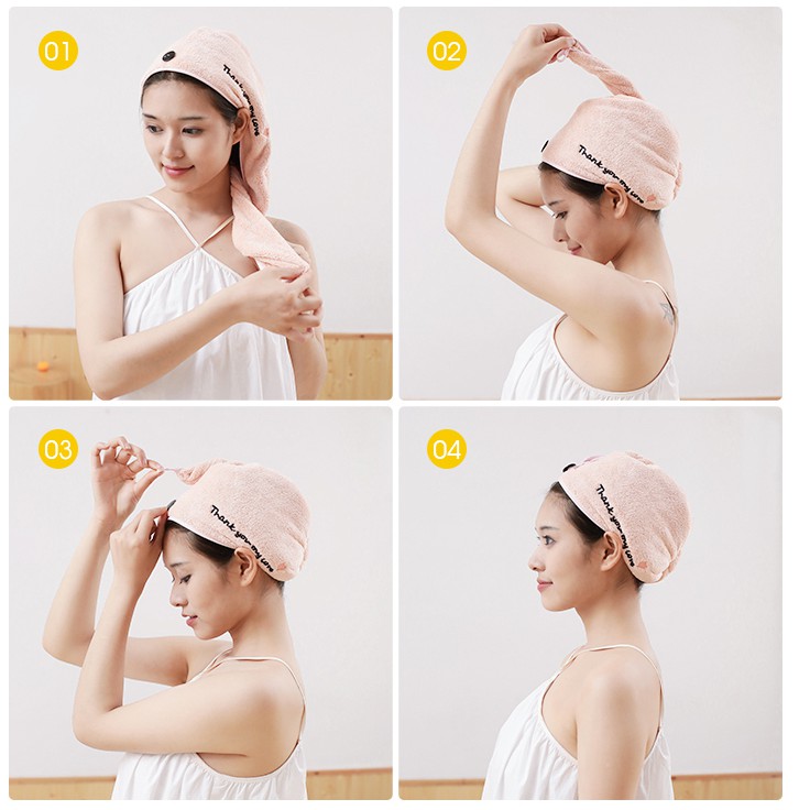Khăn quấn khô tóc mới thần thánh