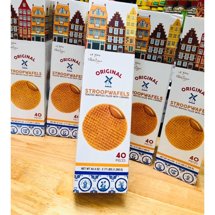 Bánh Quế nướng kẹp nhân Caramel Original Stroopwafel 1kg3 - Hàng Mỹ ...