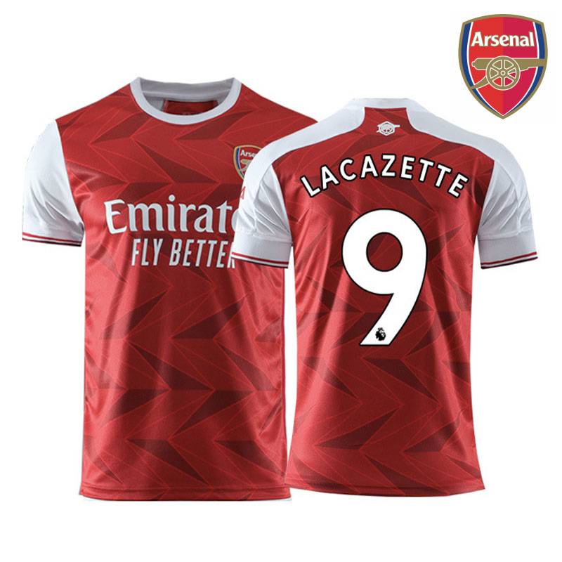 BS1 2020-2021 Arsenal Sân Nhà Bóng Đá Lacazette Ozil Aubameyang Áo Thun Thể Thao Áo Bóng Đá Unisex Plus Kích Thước