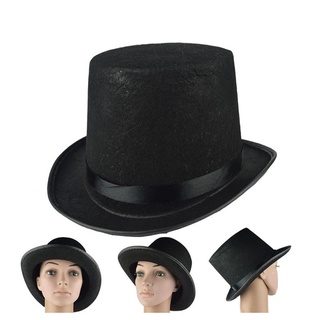 Exhila Đen Top Hat Bowler Top Hat Magician Top Hat Fancy Dress Trang Phục Phụ Kiện