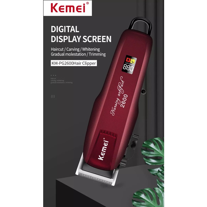 Ảnh Tông đơ cắt tóc không dây Kemei KM-PG2600 cao cấp tiện lợi 2