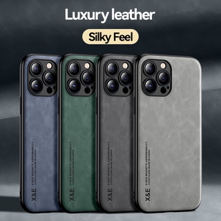 Ốp Điện Thoại Thông Minh Da Cao Cấp Cho iphone 16 15 14 Plus Pro max Da Cảm Thấy Ma Thuật Vỏ Điện Thoại Di Động Da Mềm Bao
