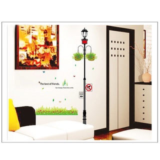 Decal dán tường, tranh dán tường hình đèn đường XL7041