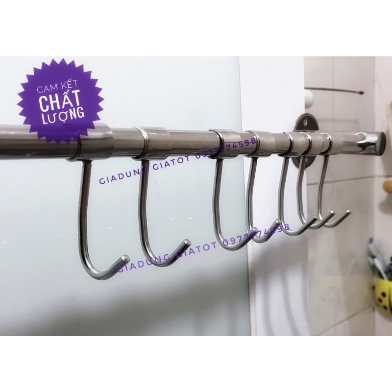 Móc treo đồ inox 7 móc inox 304 | Shopee Việt Nam