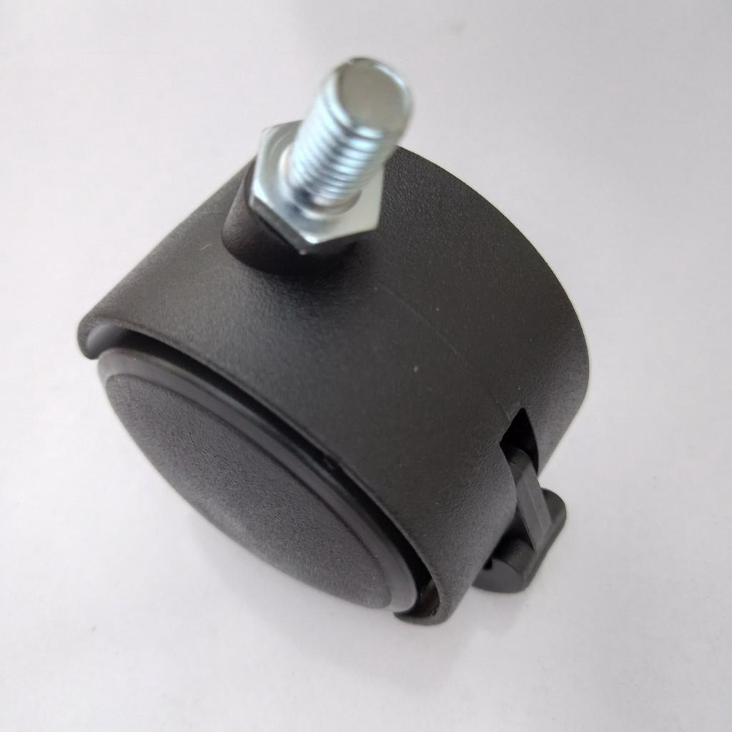 4 Bánh xe nhỏ - Dùng cho Quat điều hoà và kệ spa nhựa -Bước zen 6/8mm x 1.25 đường kính 40mm chạy êm bền chắc