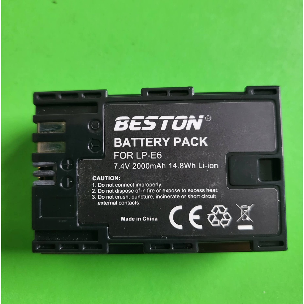 HN  Pin sạc LP-E6 2000mAh BESTON Dùng Cho Máy Ảnh Canon EOS 60D 70D 80D 90D 6D 7D 5D Mark IV 5DSR