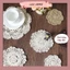 RC/Tấm lót ly tách bình hoa ren móc thủ công vintage phòng cách châu âu 100% cotton trang trí decor phòng bếp retro Âu
