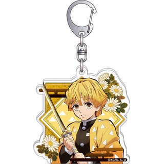 GC9 Demon Slayer Móc Khóa Anime Móc Khóa Acrylic Dễ Thương Túi Mặt Dây Chuyền Hoạt Hình Agatsuma Zenitsu Colection Quà Tặng CG9
