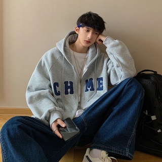 Áo nỉ HOODIES ZIP form rộng Unisex in chữ thời trang Hàn Quốc