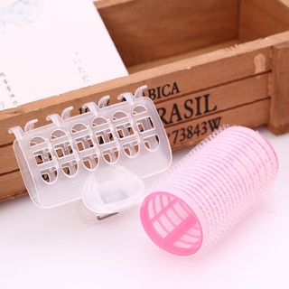 (SẴN)Set 3 lô cuốn tóc Hàn Quốc lõi nhựa siêu to dài tự dính uốn mái dài HaminStore