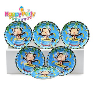 ( Nhiều mẫu ) Đĩa sinh nhật giấy cho bé trai