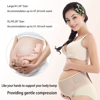 Đai hỗ trợ bà bầu Thoáng khí Mang thai Bụng Chất kết dính bụng Có thể điều chỉnh lưng / Hỗ trợ vùng chậu- L